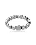 Iced Out Square Halo CZ Tennis Bracelet Copper