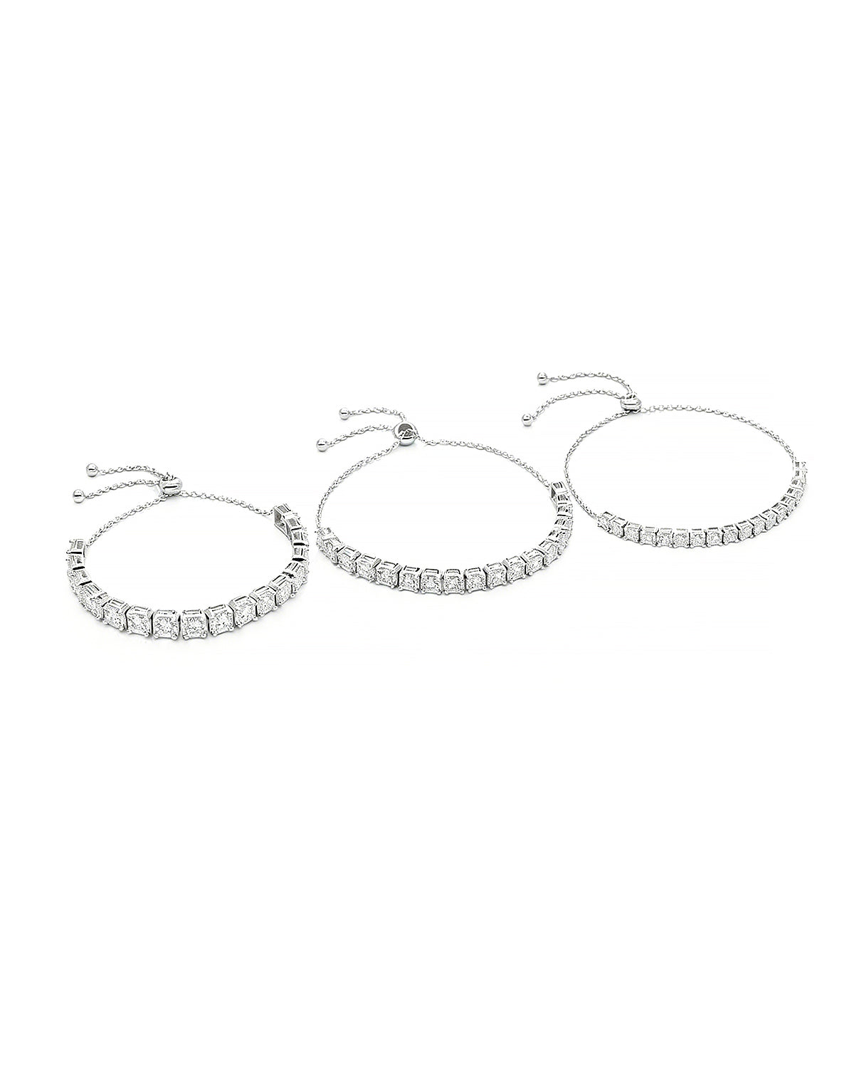 Adjustable Moissanite Tennis Bracelet S925 Silver