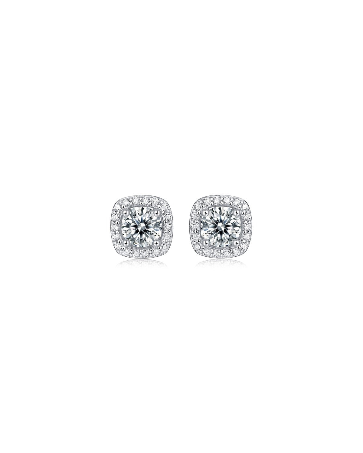 925 Sterling Silver Moissanite Earrings - E10875