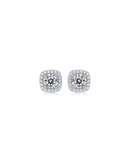 925 Sterling Silver Moissanite Earrings - E10875