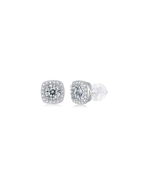 925 Sterling Silver Moissanite Earrings - E10875