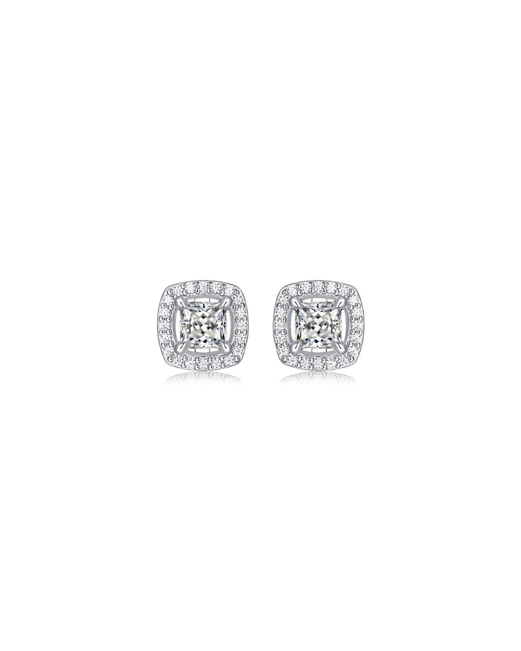 925 Sterling Silver Moissanite Earrings - E11438