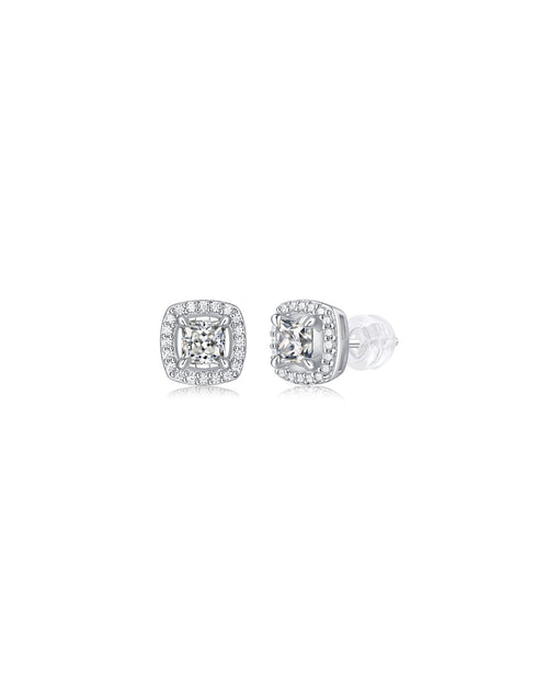 925 Sterling Silver Moissanite Earrings - E11438