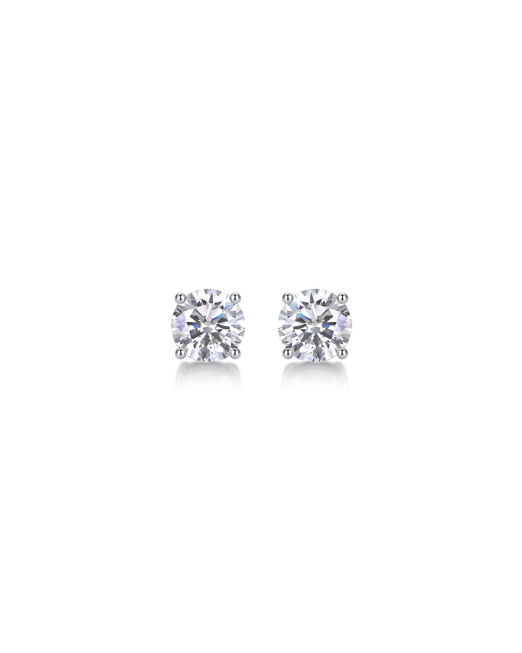 925 Sterling Silver Moissanite Earrings - E11447