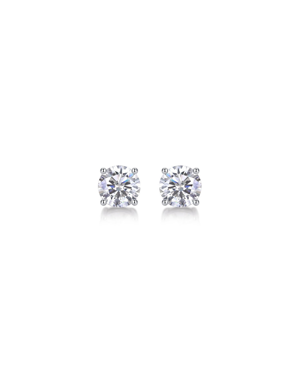 925 Sterling Silver Moissanite Earrings - E11447