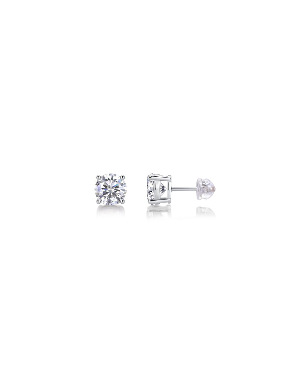 925 Sterling Silver Moissanite Earrings - E11447
