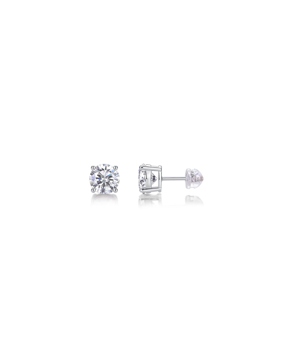 925 Sterling Silver Moissanite Earrings - E11447