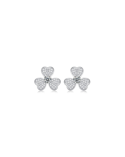 925 Sterling Silver Moissanite Earrings - E11454