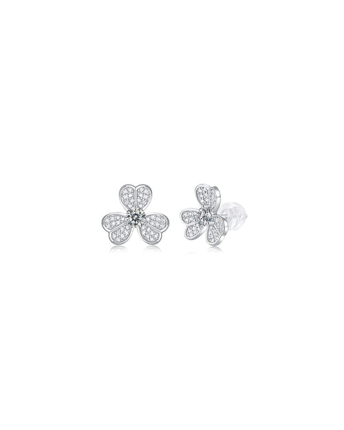 925 Sterling Silver Moissanite Earrings - E11454