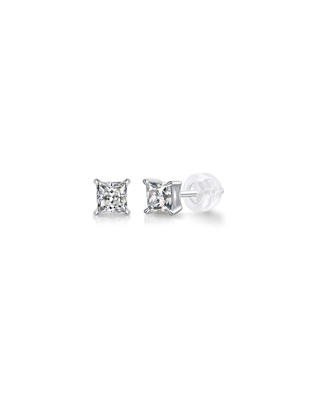 925 Sterling Silver Moissanite Earrings - E11470