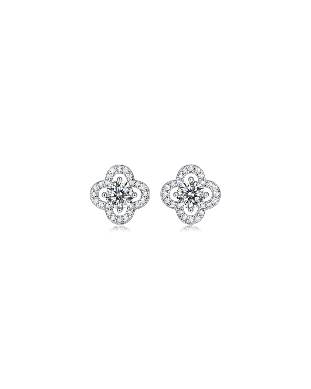 925 Sterling Silver Moissanite Earrings - E11523