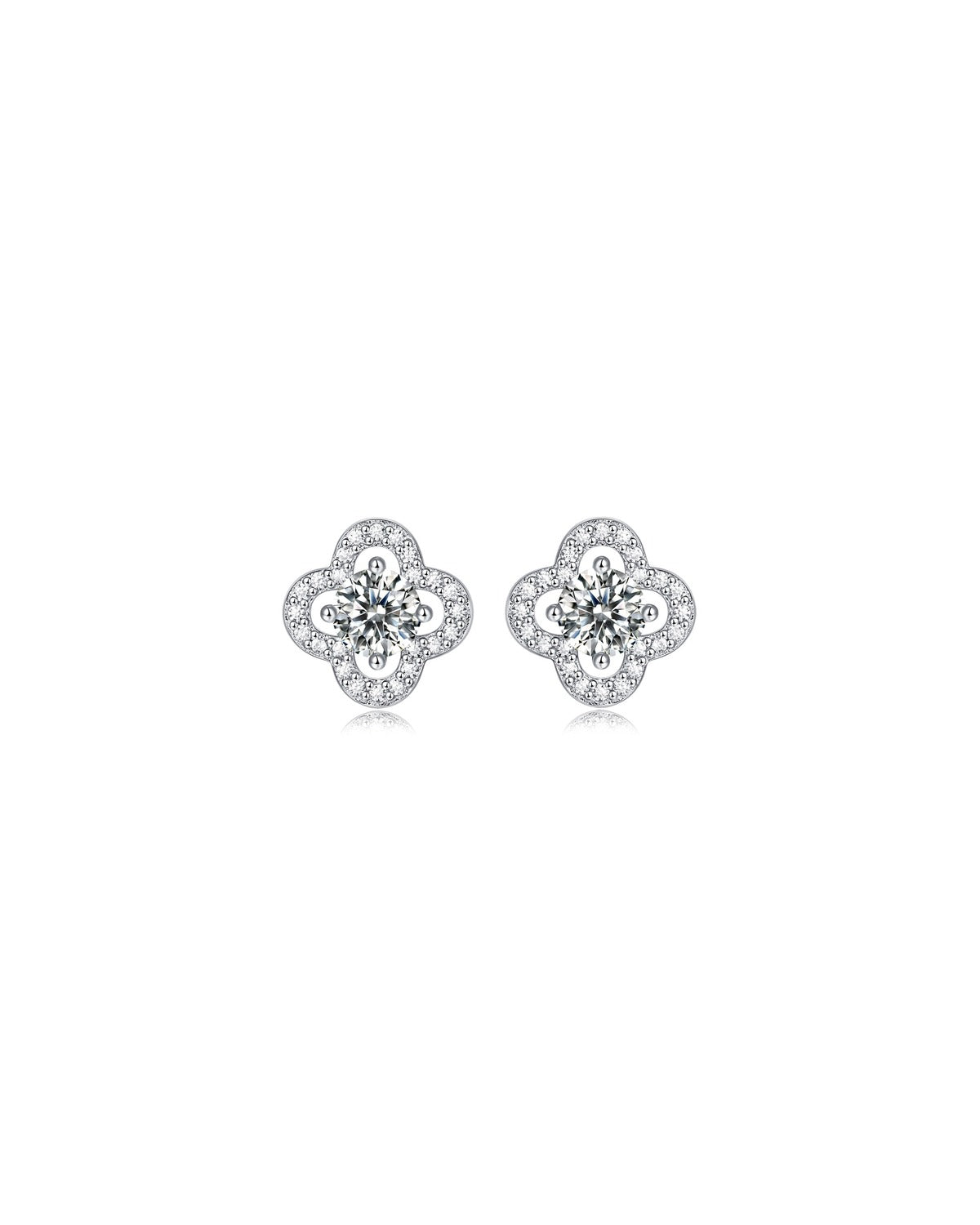 925 Sterling Silver Moissanite Earrings - E11523