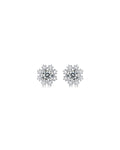 925 Sterling Silver Moissanite Earrings - E12679