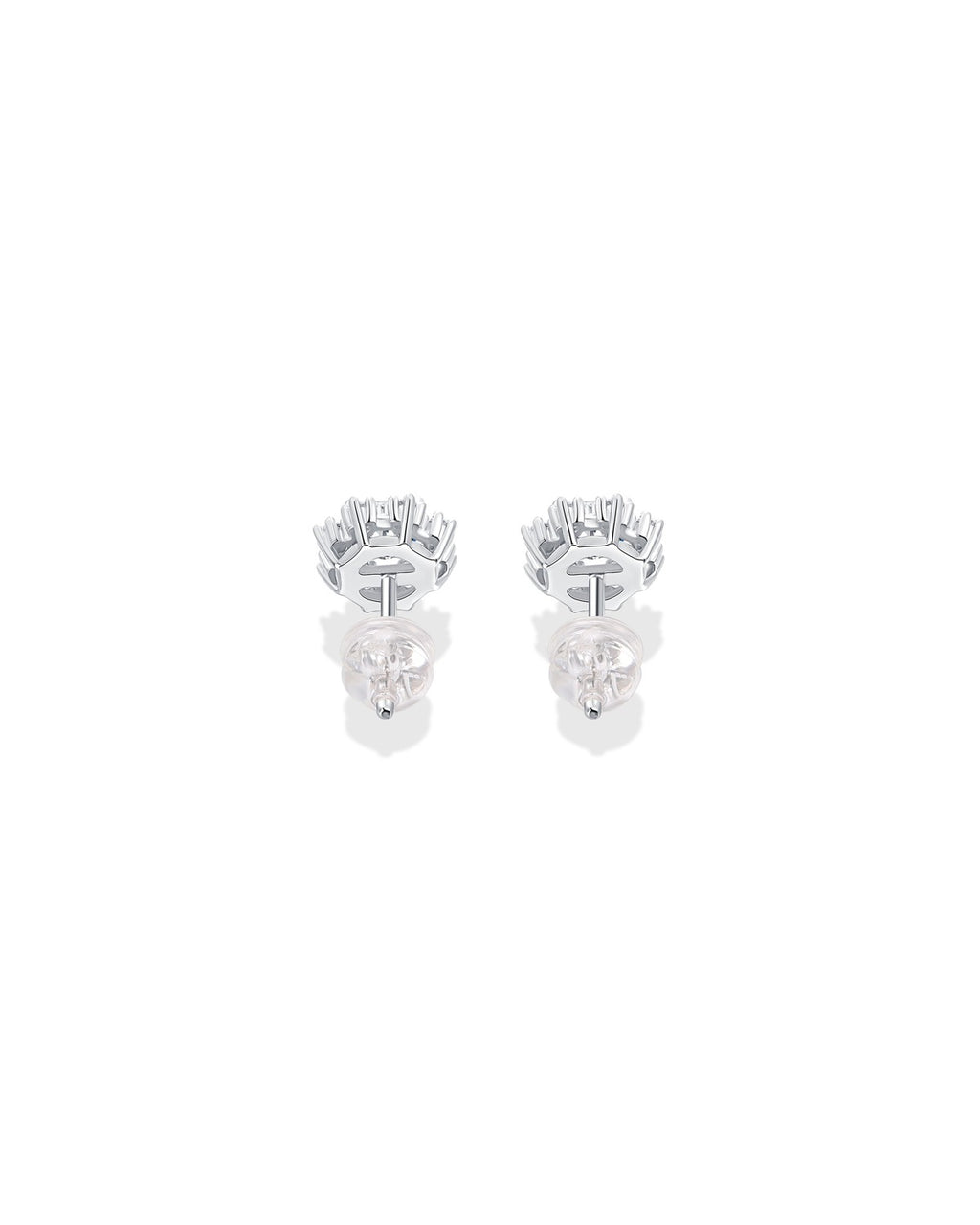 925 Sterling Silver Moissanite Earrings - E12679