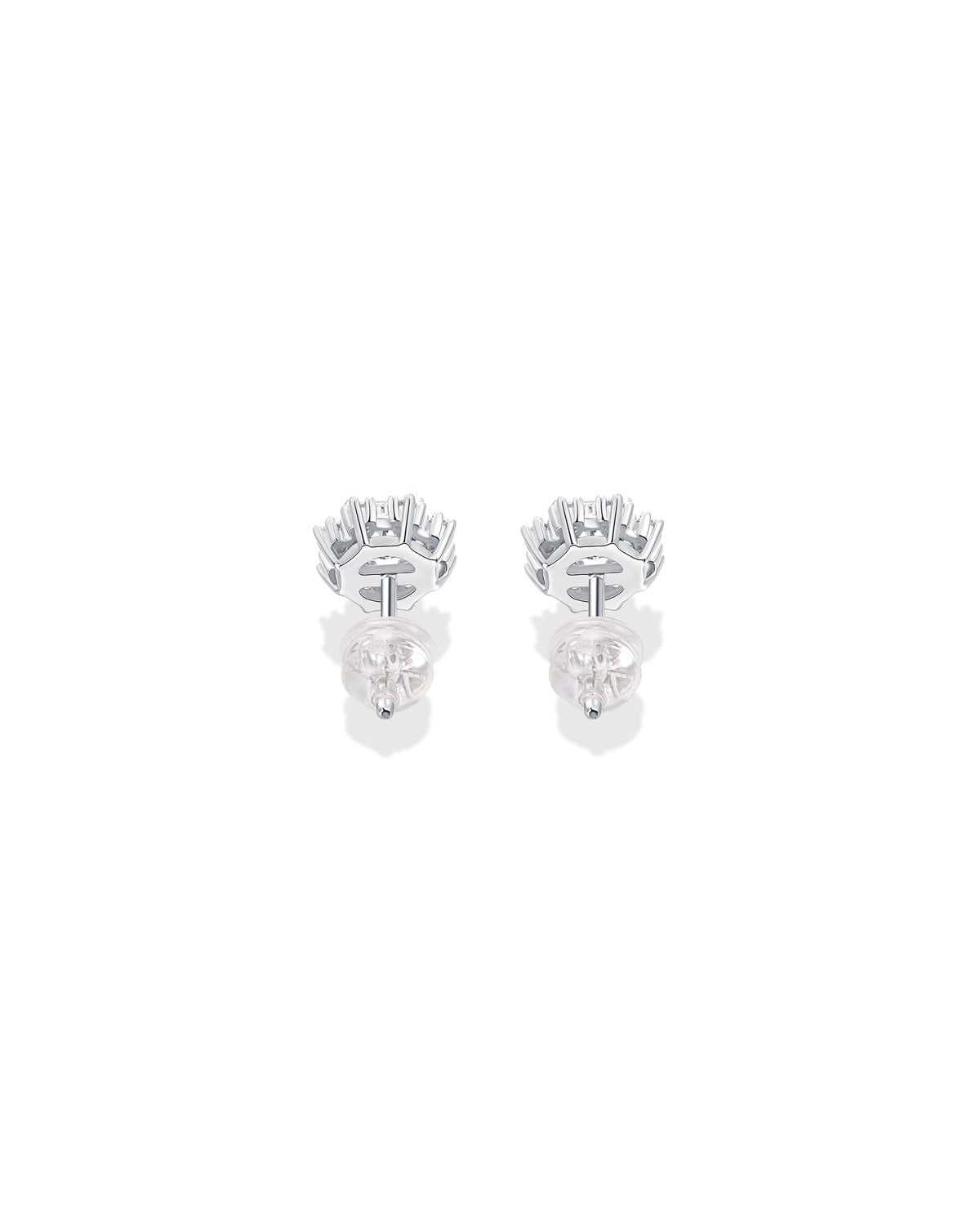 925 Sterling Silver Moissanite Earrings - E12679