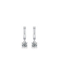 925 Sterling Silver Moissanite Earrings - E12879