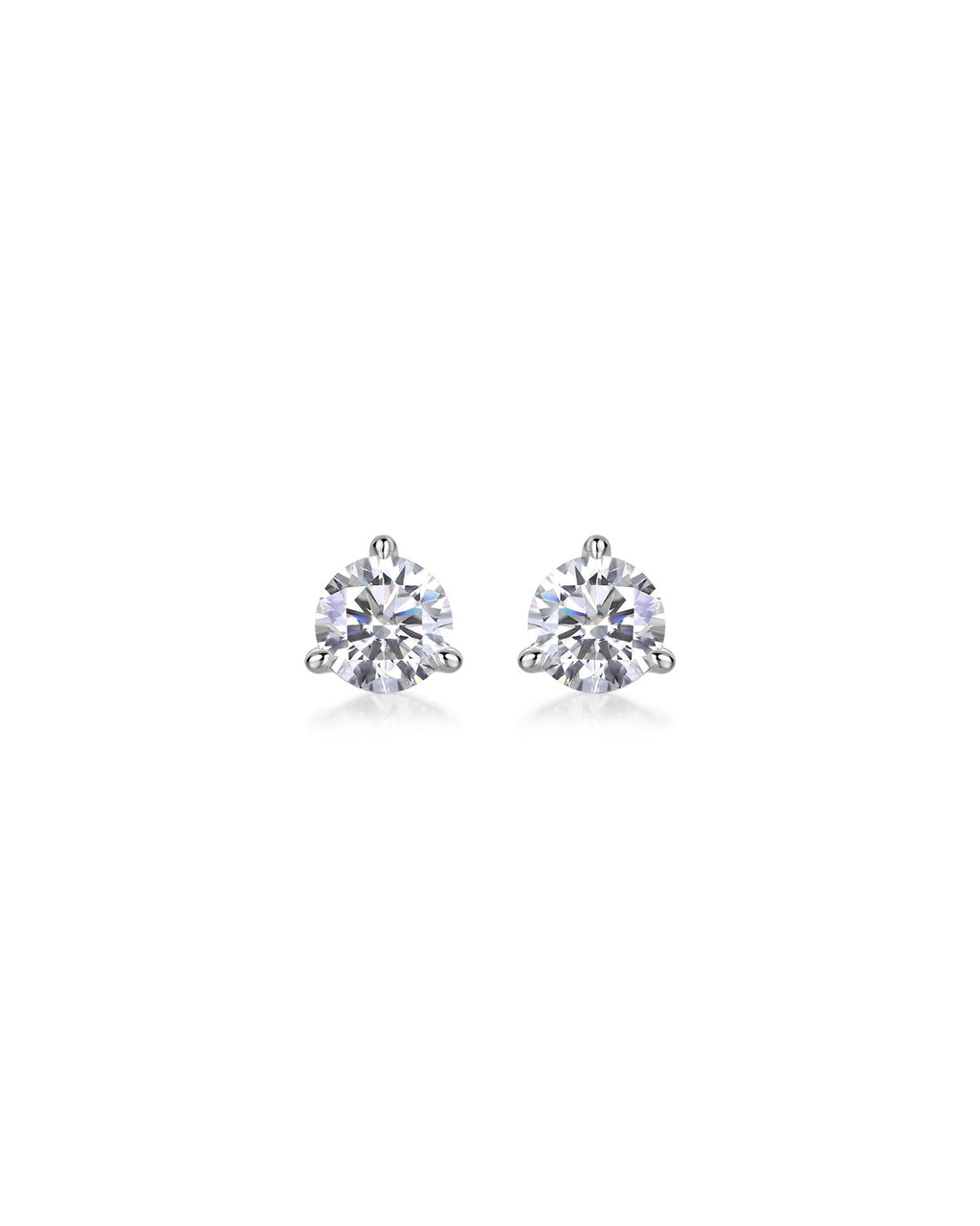 925 Sterling Silver Moissanite Earrings - E12954
