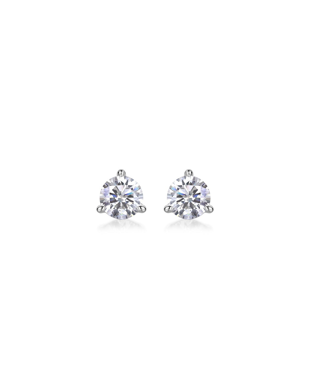 925 Sterling Silver Moissanite Earrings - E12954