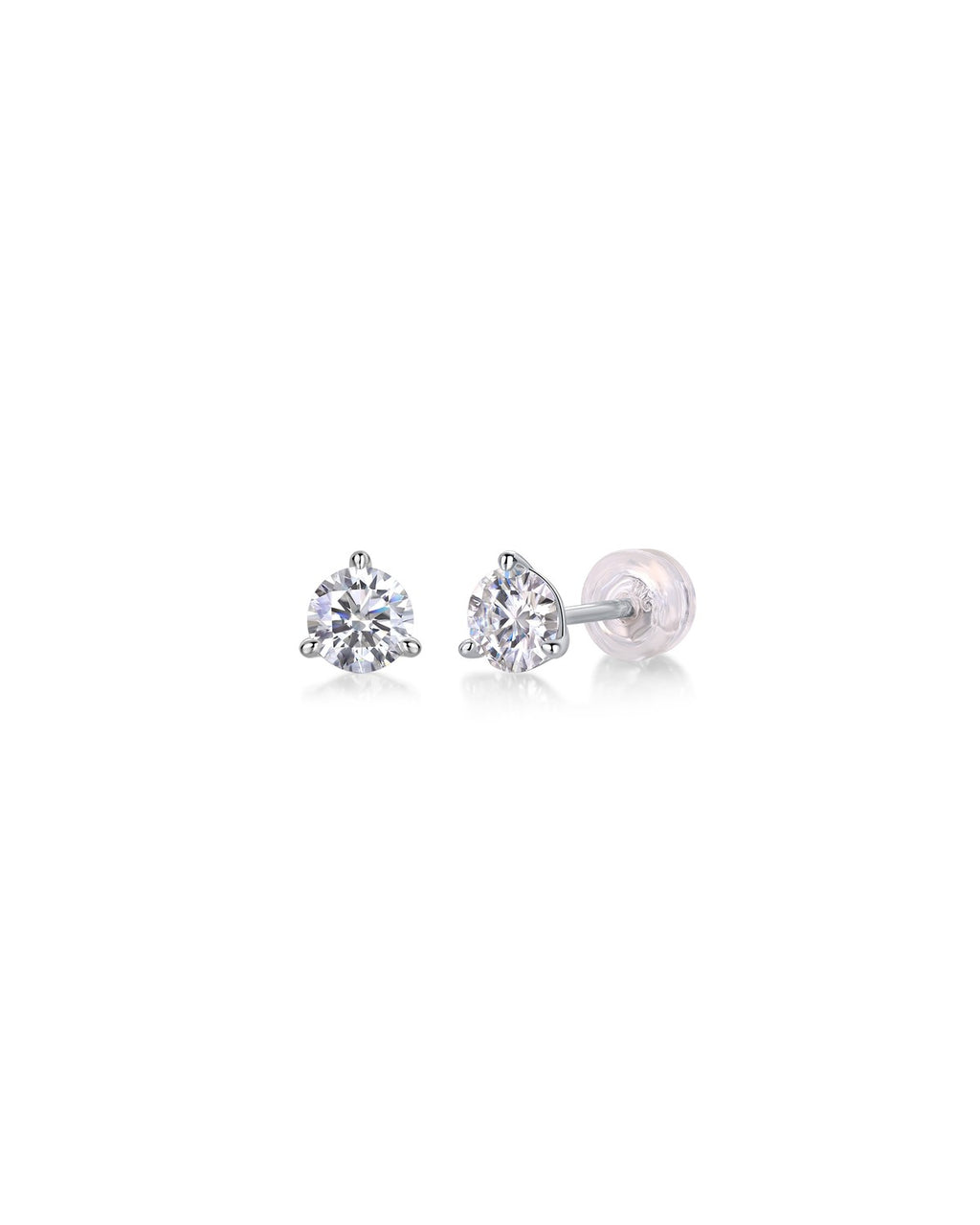 925 Sterling Silver Moissanite Earrings - E12954