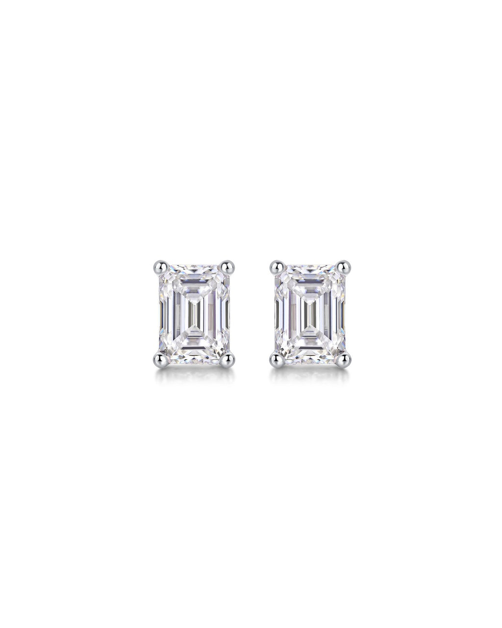 925 Sterling Silver Moissanite Earrings - E12955