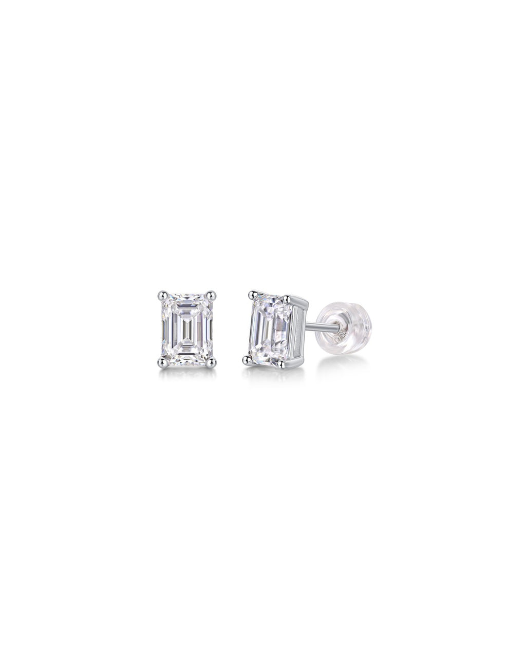 925 Sterling Silver Moissanite Earrings - E12955