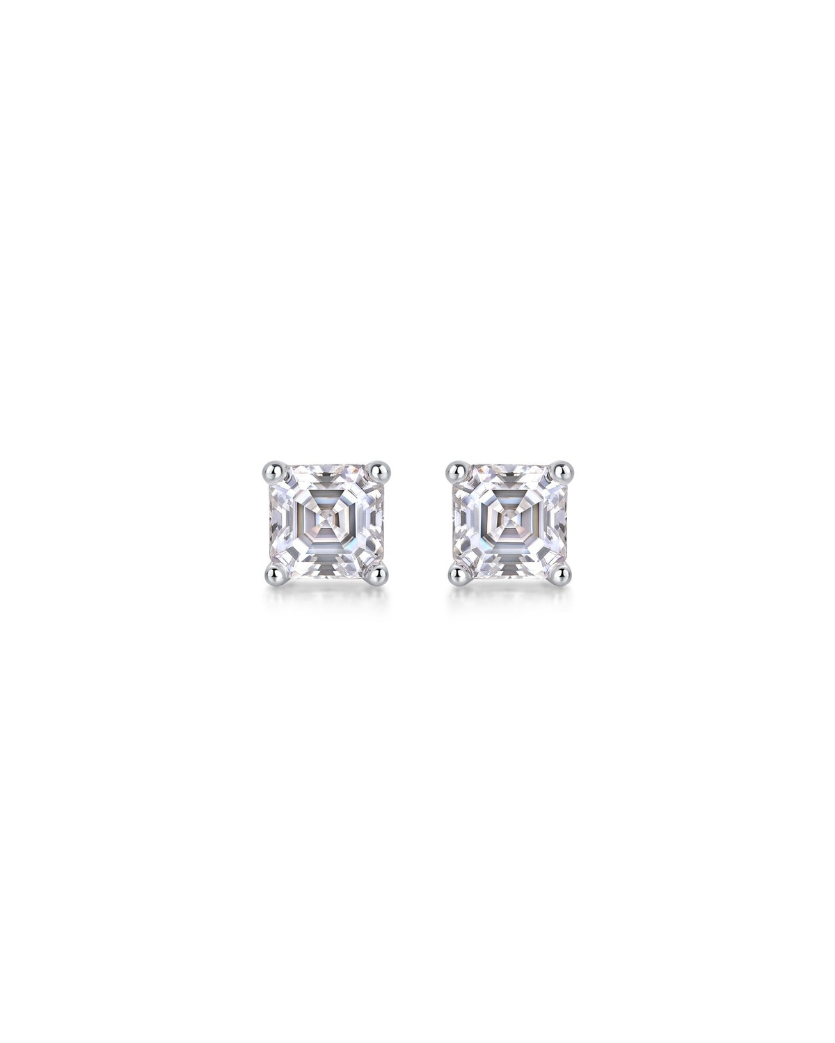 925 Sterling Silver Moissanite Earrings - E12956