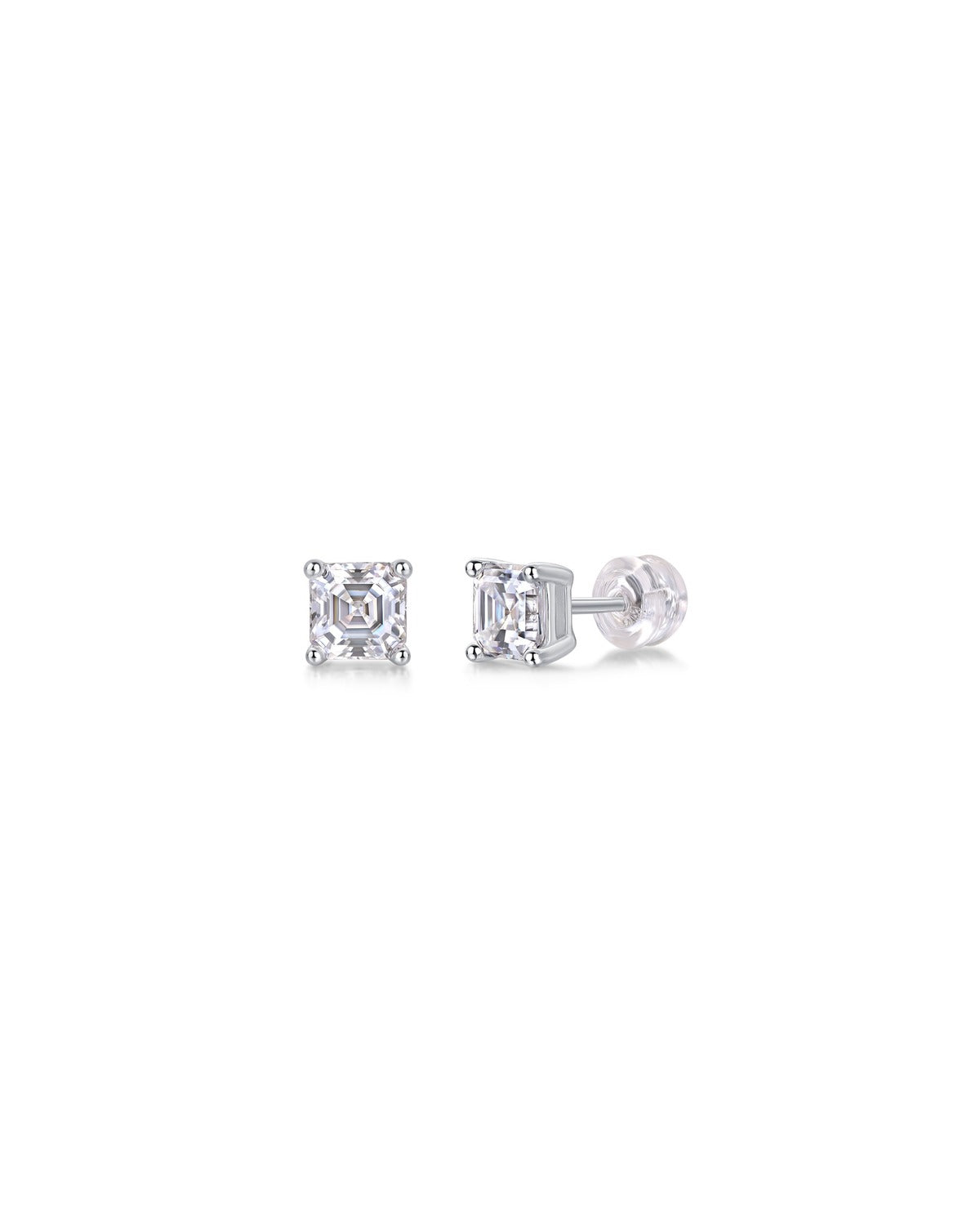 925 Sterling Silver Moissanite Earrings - E12956