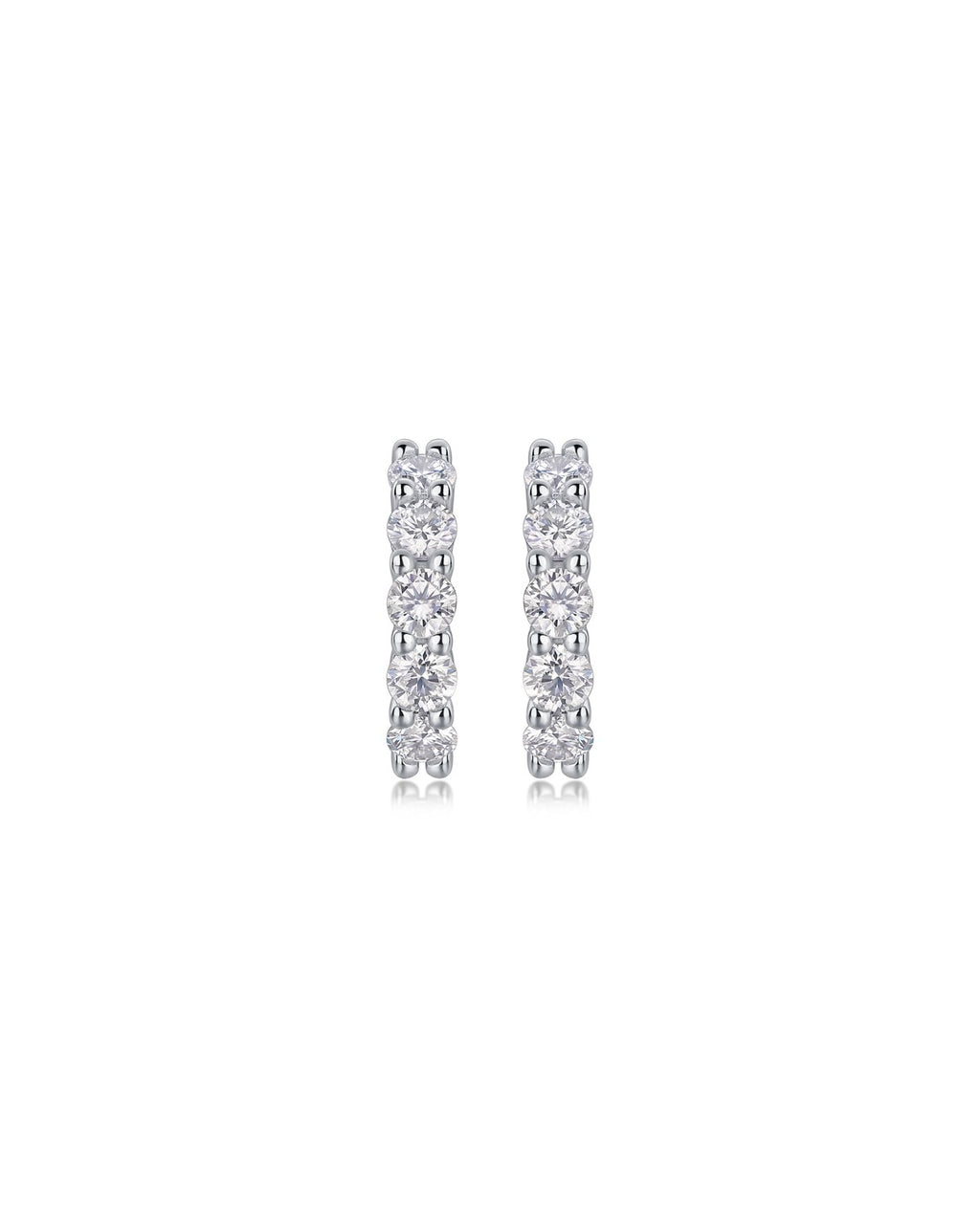 925 Sterling Silver Moissanite Earrings - E13006
