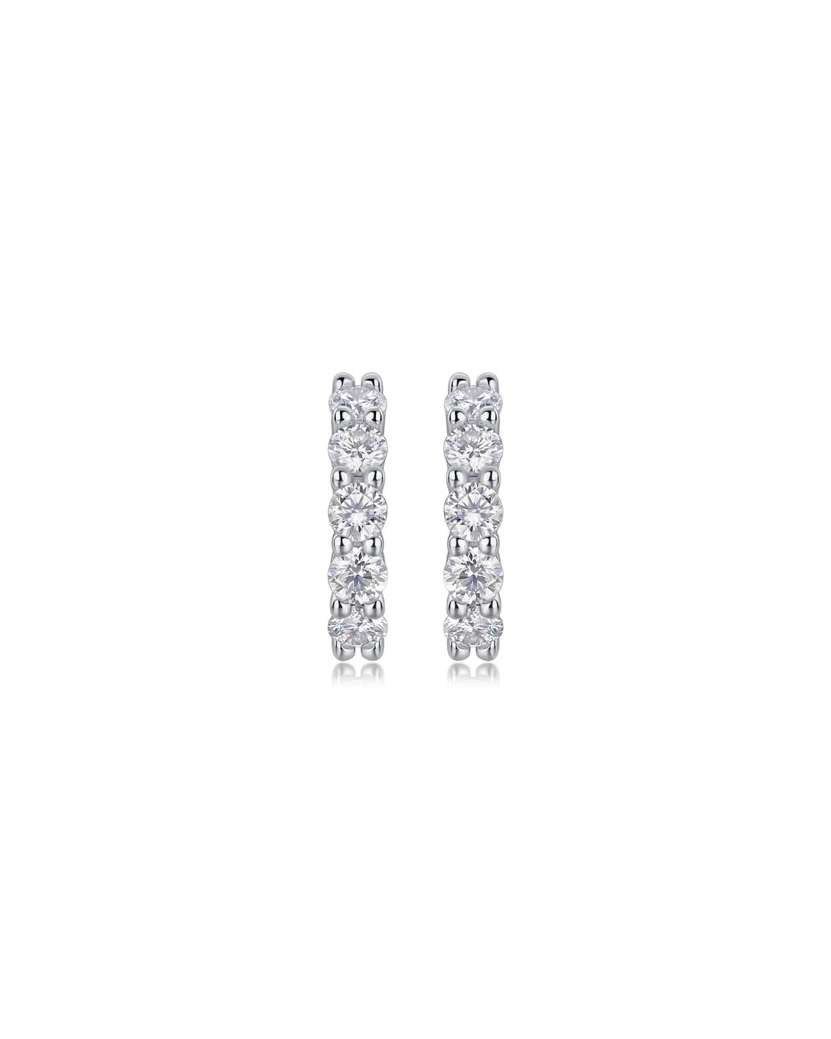 925 Sterling Silver Moissanite Earrings - E13006