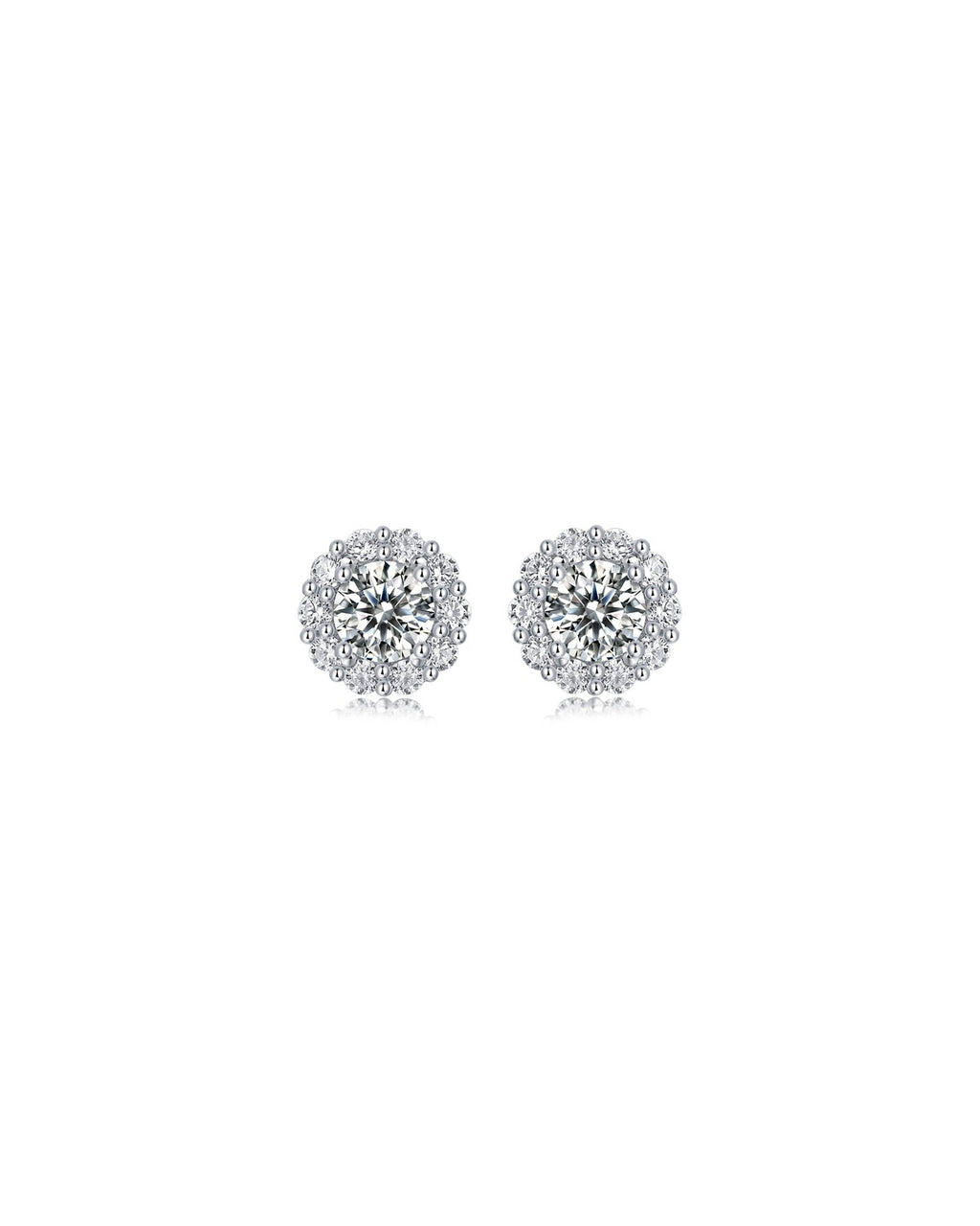 925 Sterling Silver Moissanite Earrings - E13031