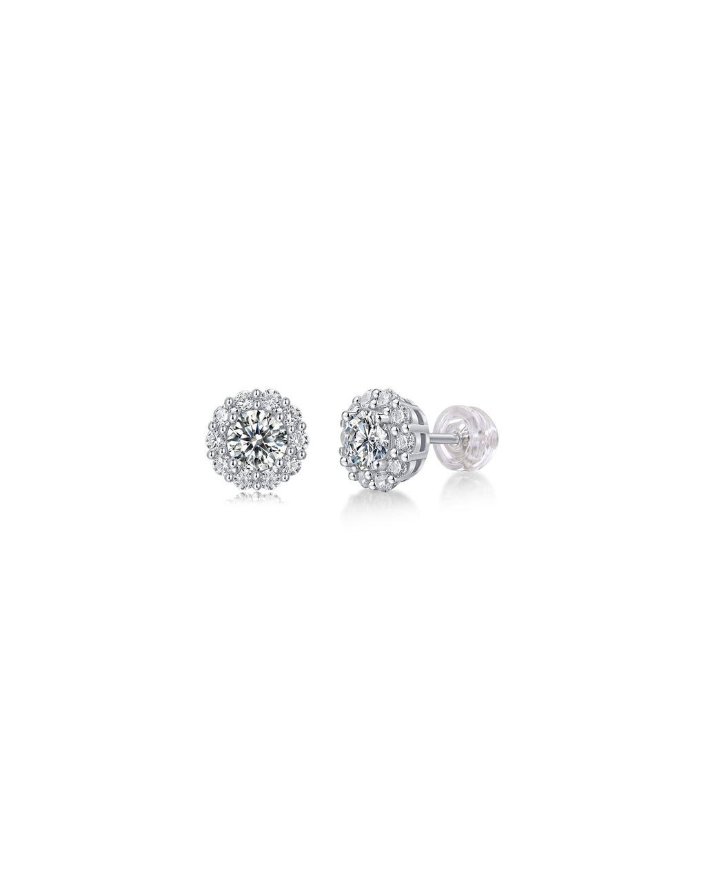 925 Sterling Silver Moissanite Earrings - E13031