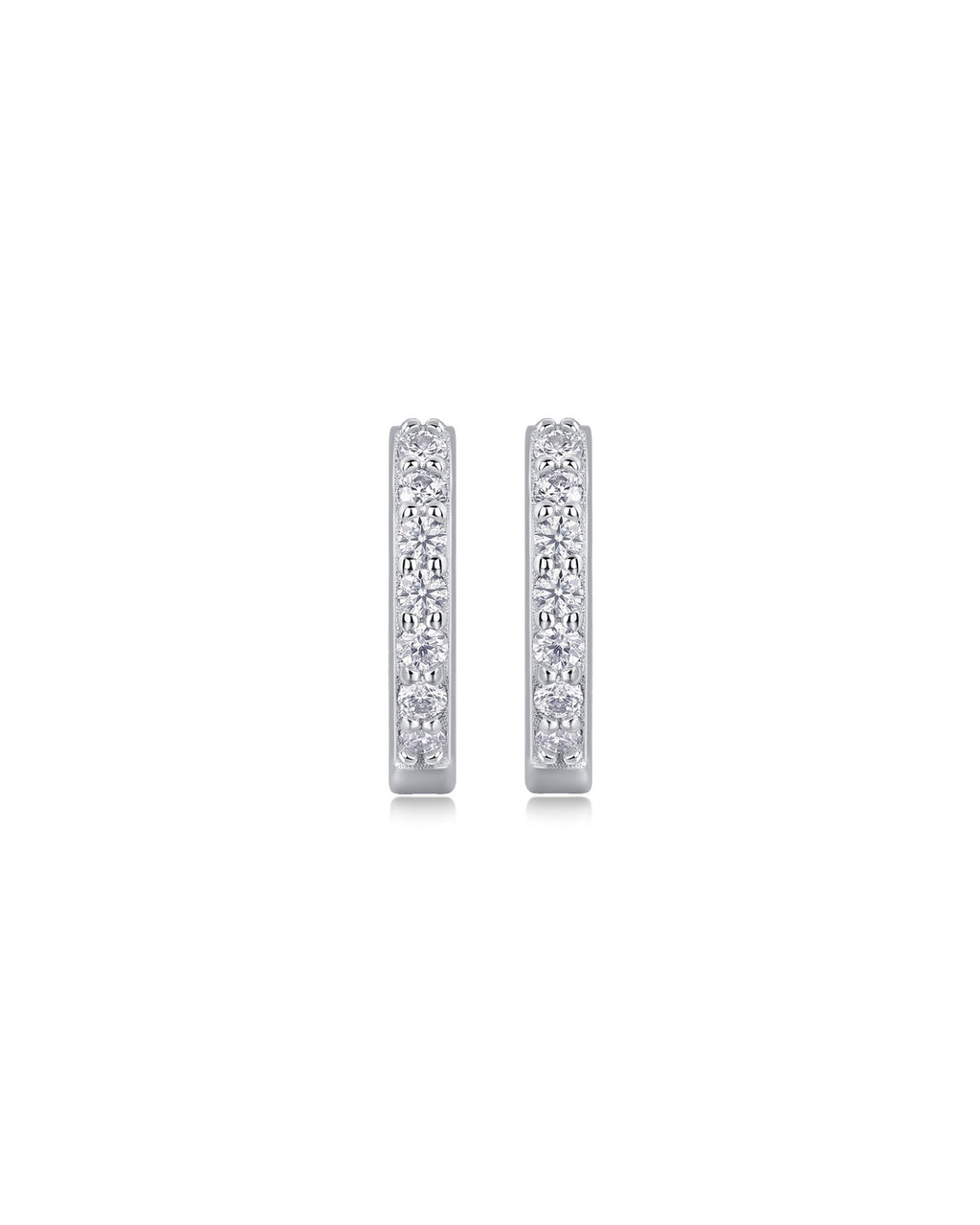 925 Sterling Silver Moissanite Earrings - E13083