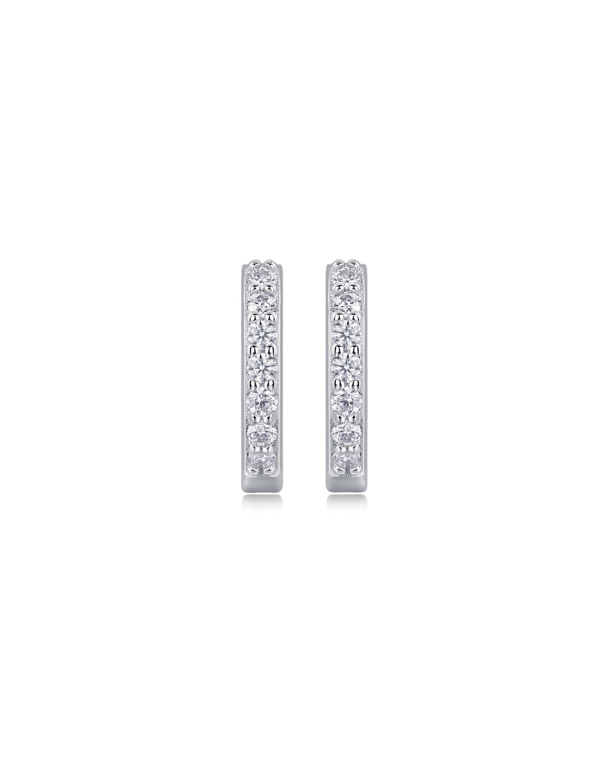 925 Sterling Silver Moissanite Earrings - E13083