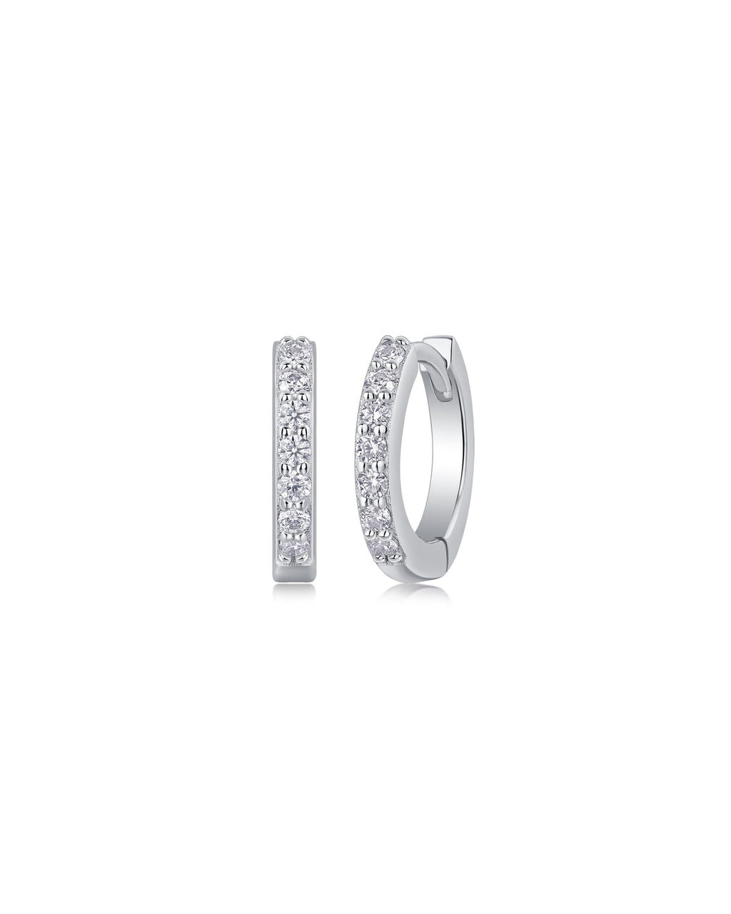 925 Sterling Silver Moissanite Earrings - E13083
