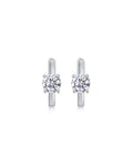925 Sterling Silver Moissanite Earrings - E13118