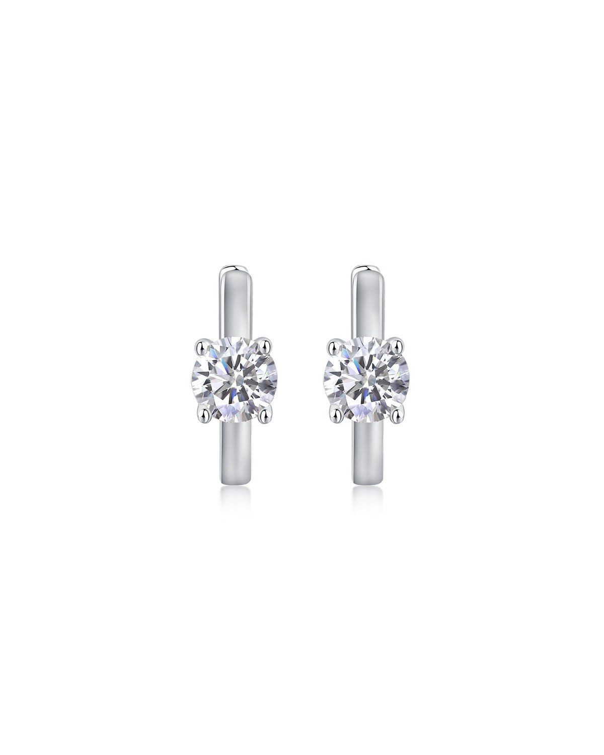 925 Sterling Silver Moissanite Earrings - E13118