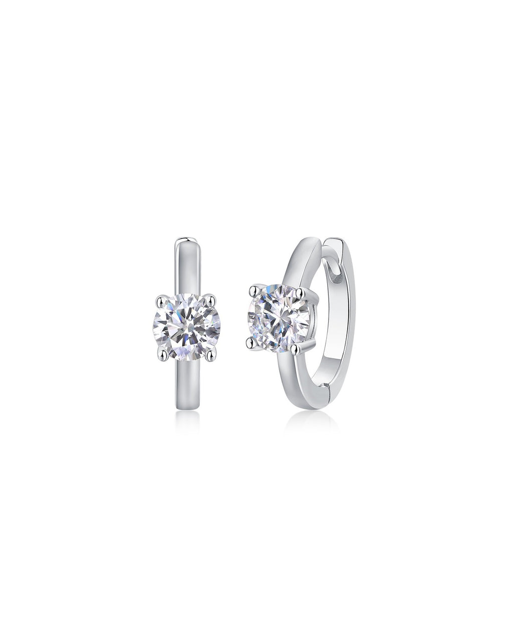 925 Sterling Silver Moissanite Earrings - E13118