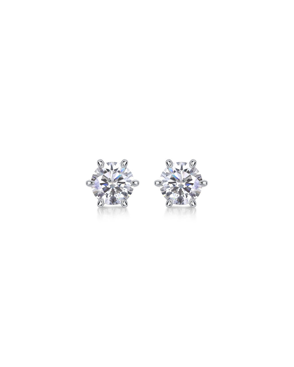 925 Sterling Silver Moissanite Earrings - E13161