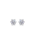 925 Sterling Silver Moissanite Earrings - E13161