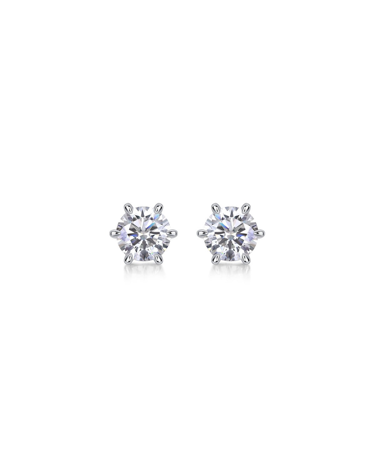 925 Sterling Silver Moissanite Earrings - E13161