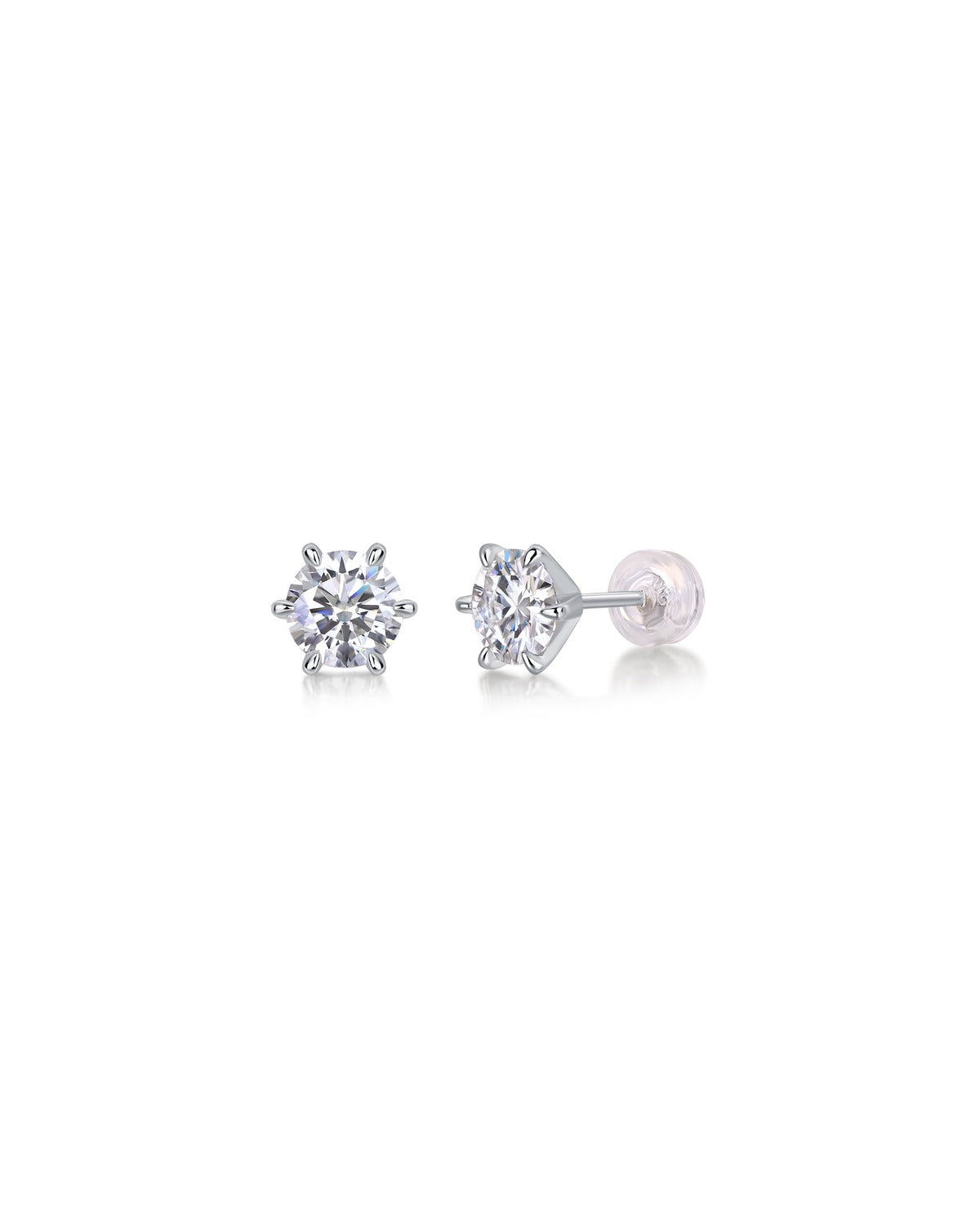 925 Sterling Silver Moissanite Earrings - E13161