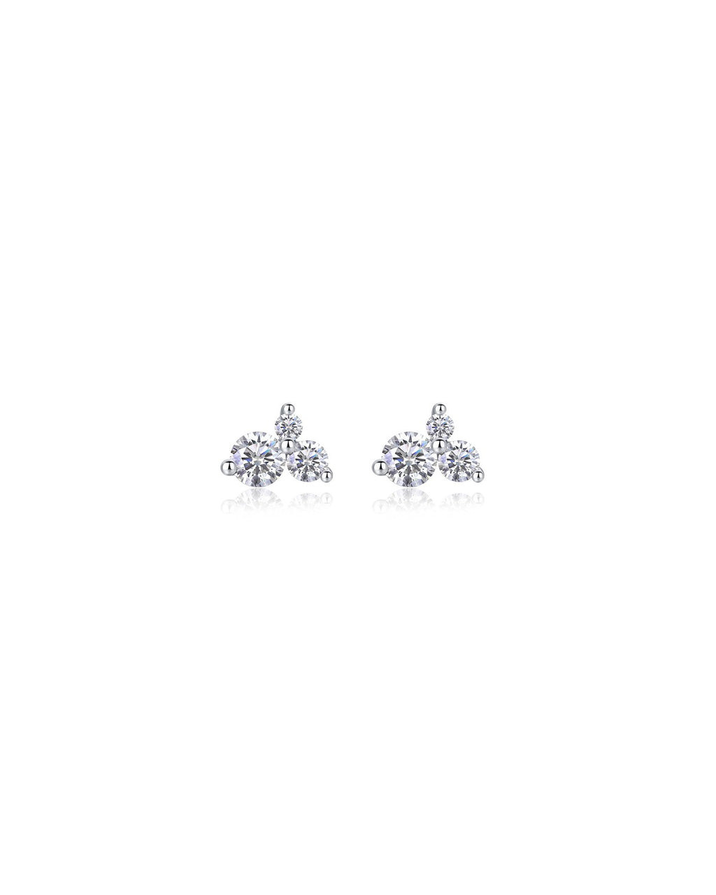 925 Sterling Silver Moissanite Earrings - E13172