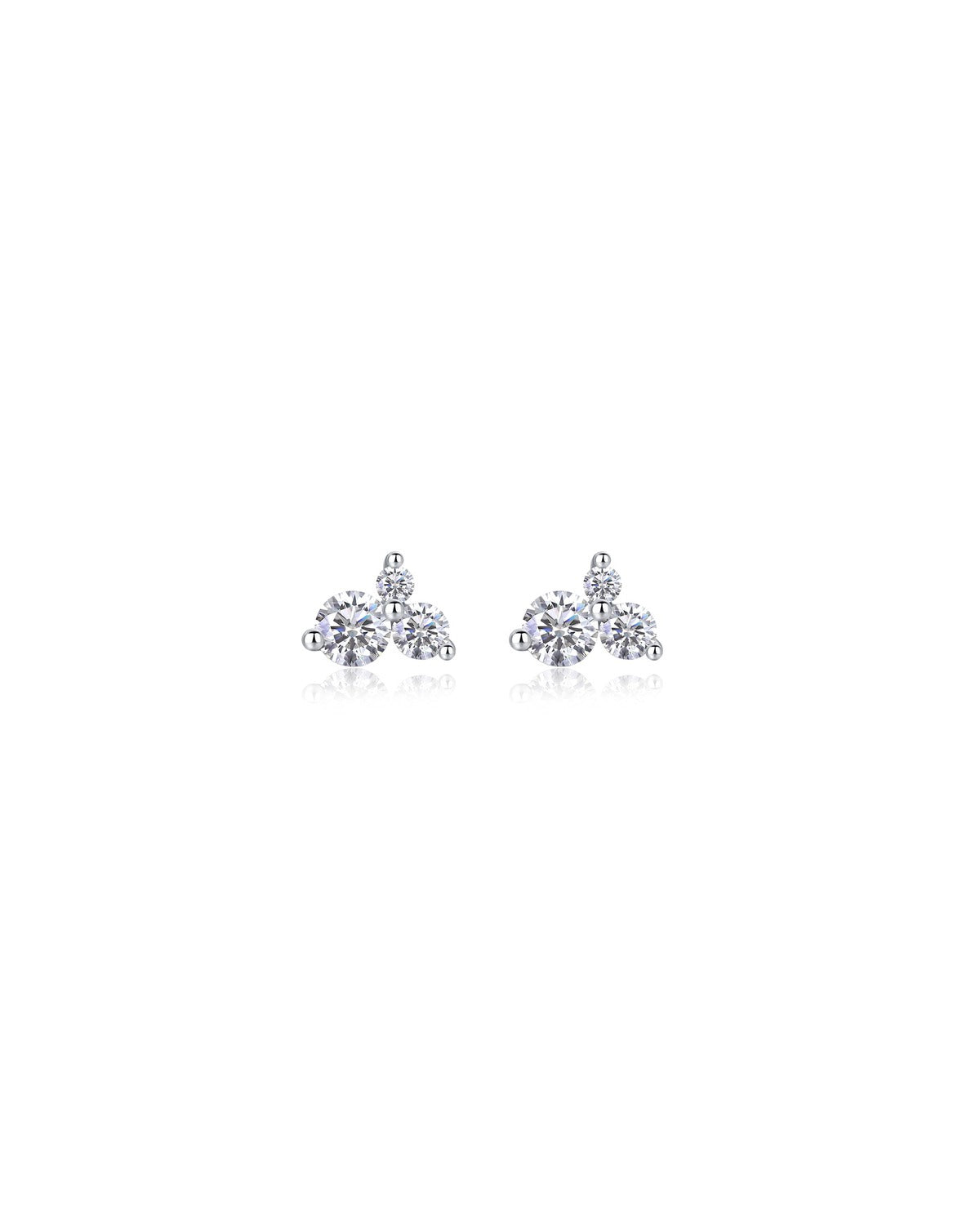 925 Sterling Silver Moissanite Earrings - E13172