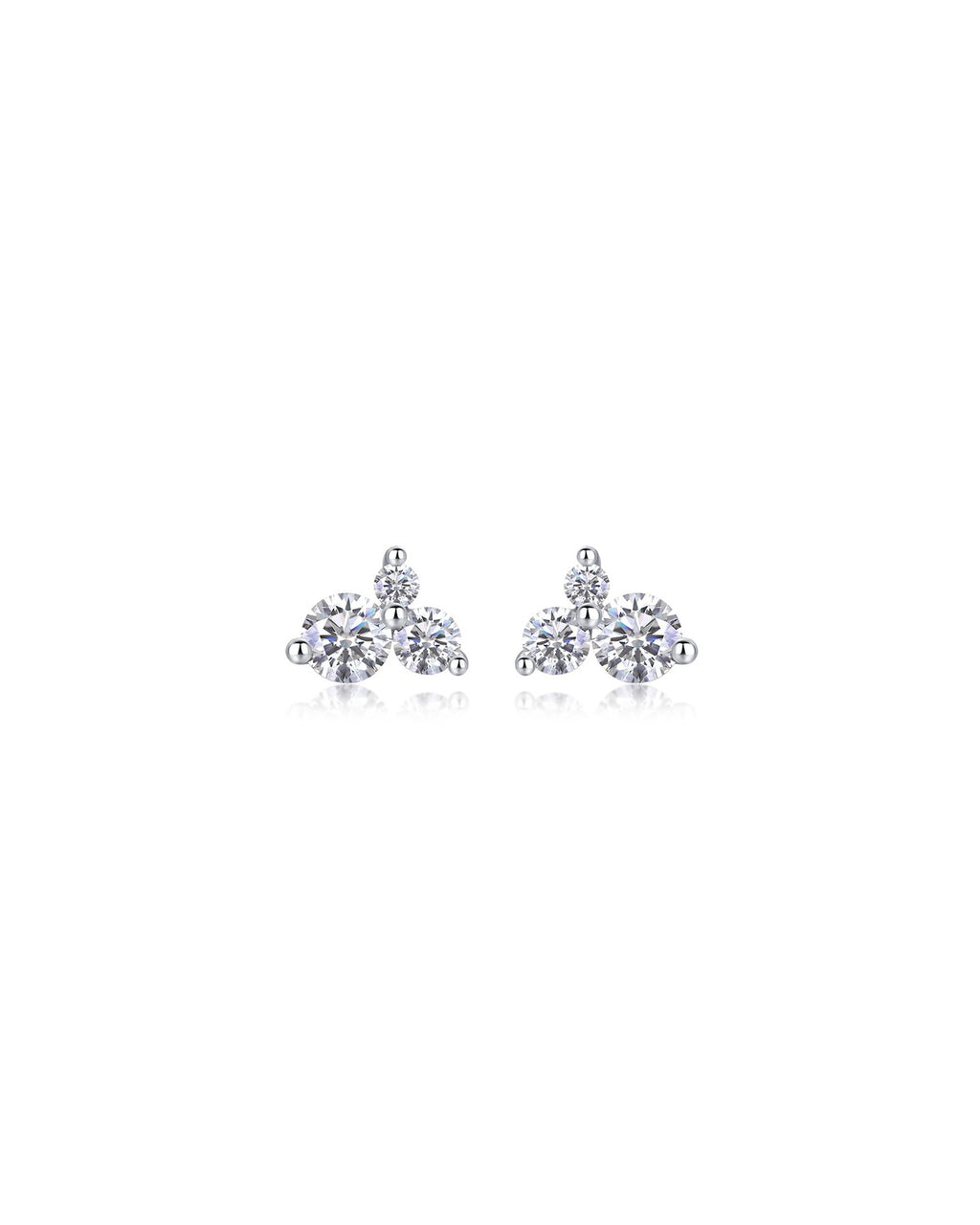 925 Sterling Silver Moissanite Earrings - E13172