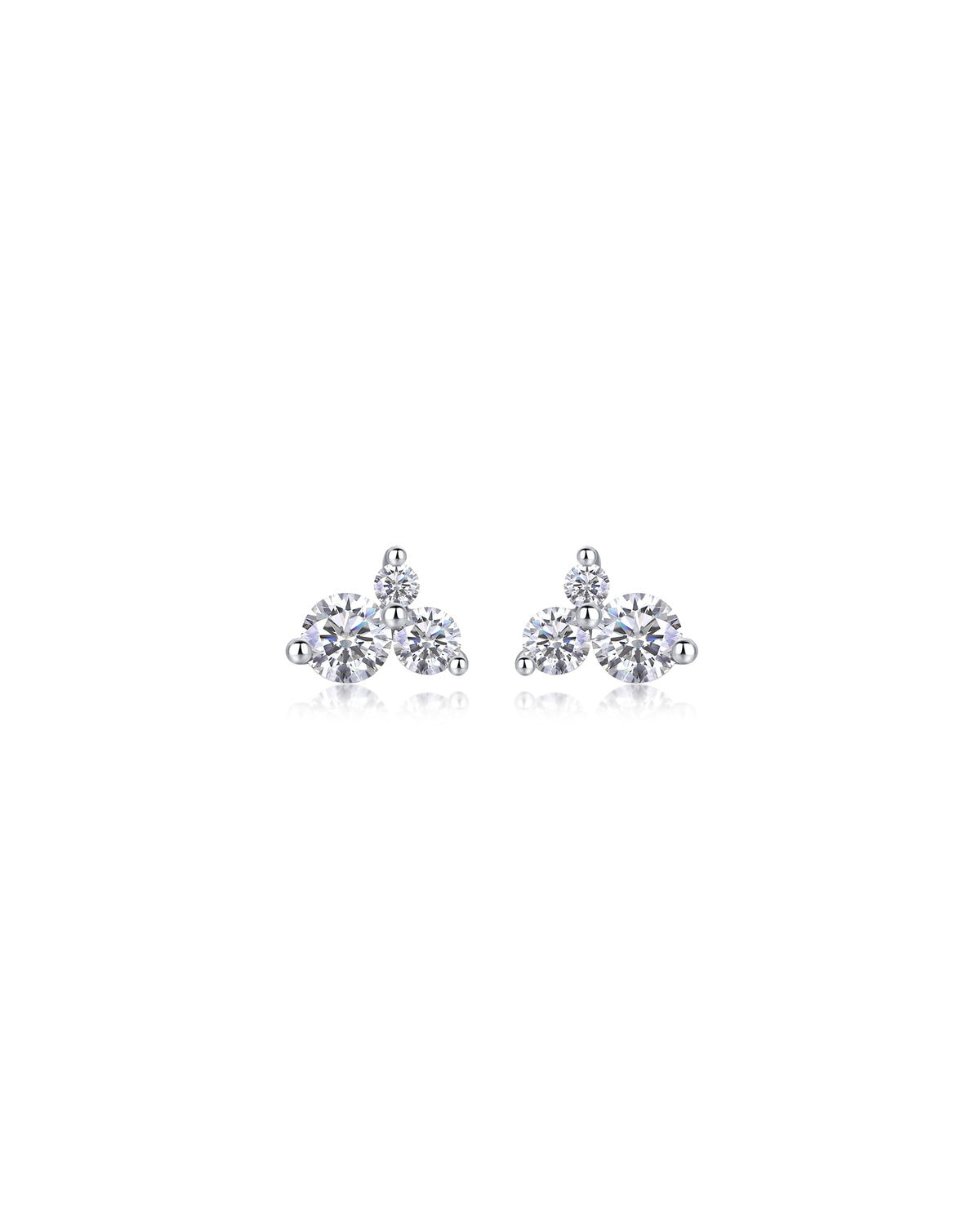 925 Sterling Silver Moissanite Earrings - E13172