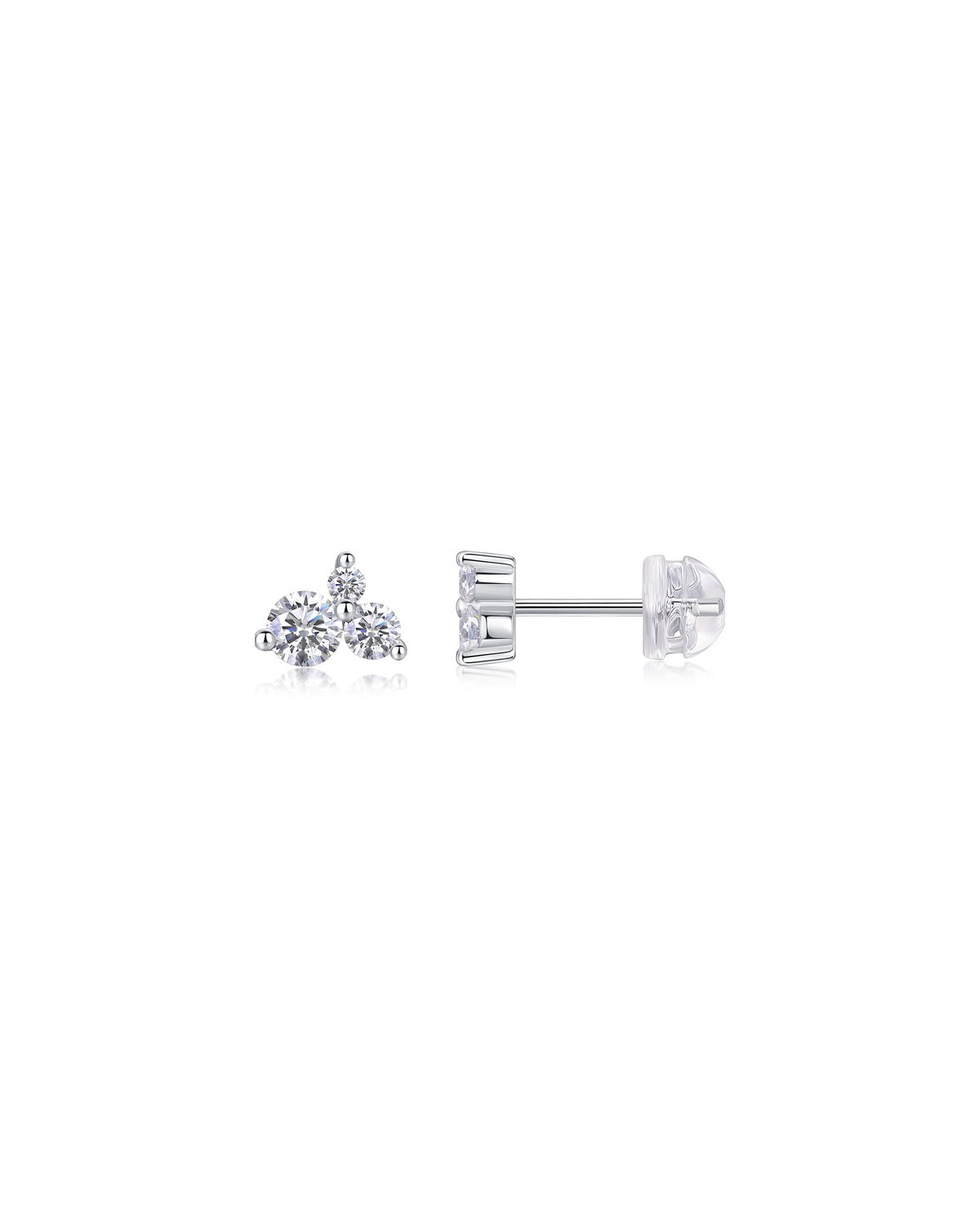 925 Sterling Silver Moissanite Earrings - E13172