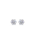 925 Sterling Silver Moissanite Earrings - E13176