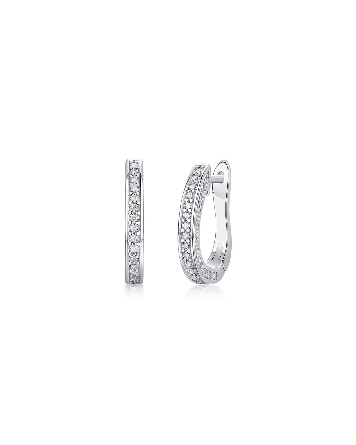 925 Sterling Silver Moissanite Earrings - E13183