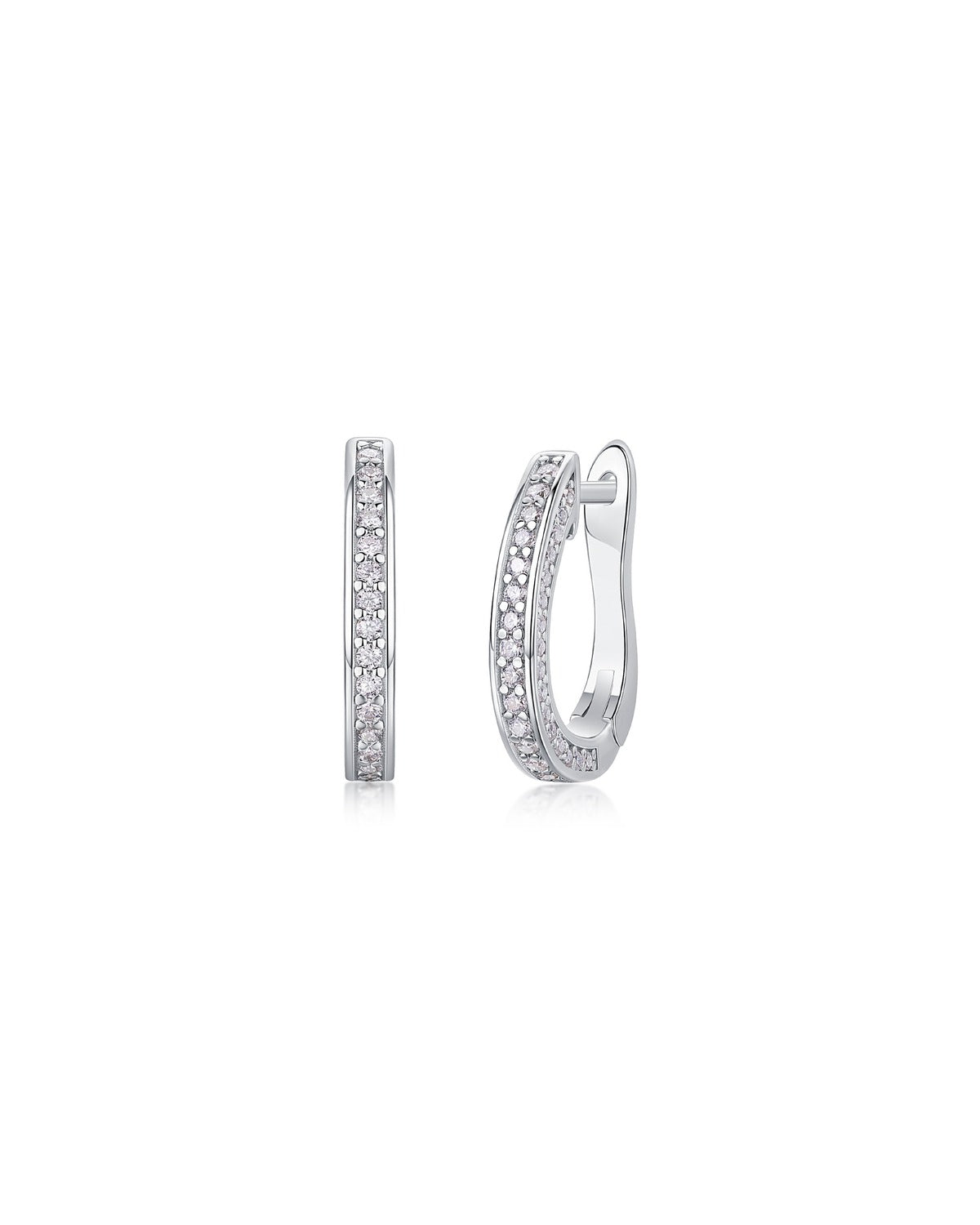 925 Sterling Silver Moissanite Earrings - E13183