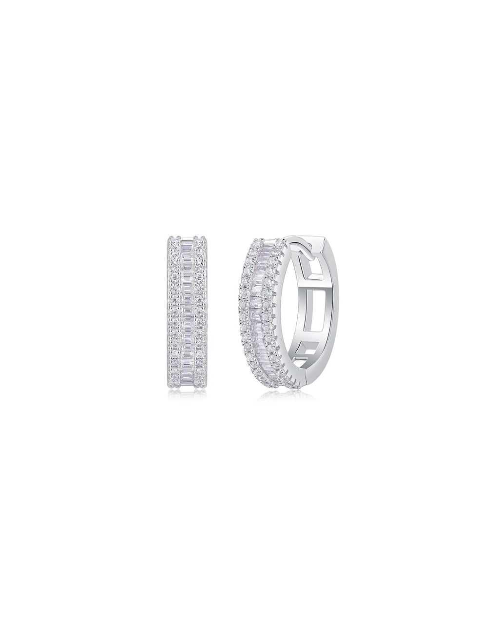 925 Sterling Silver Moissanite Earrings - E13185